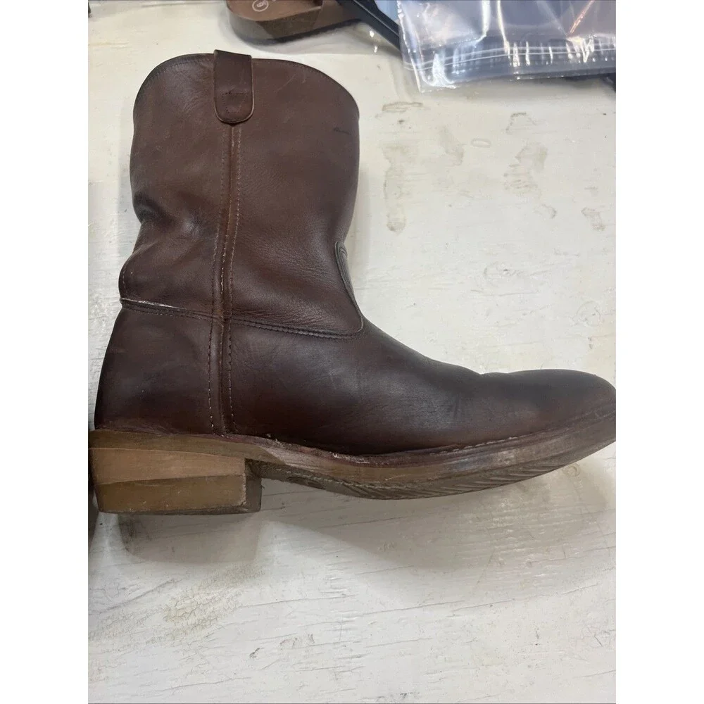 Vintage Double H Wellington Wedge Oil Resistant Sole Steel Toe Work Boots 9D